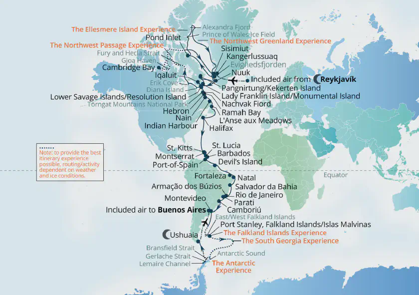 Seabourn Pole to Pole expedition cruise 2027